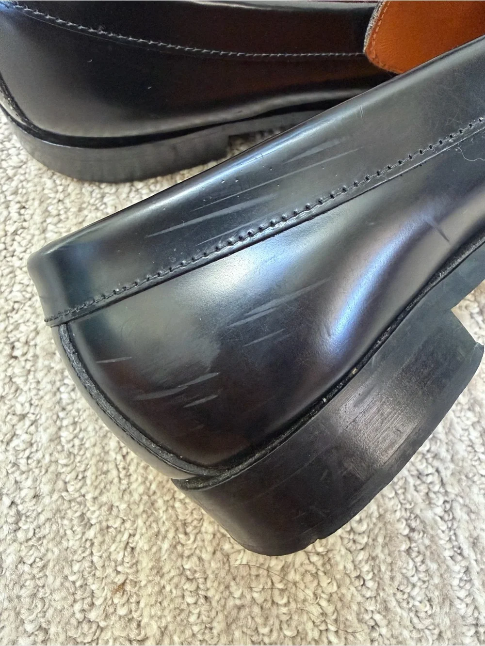 Everlane The Modern Tassel Loafer in Black Leather Size 7